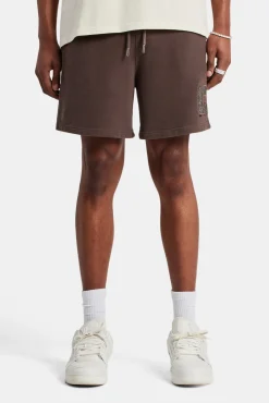Embellished C Relaxed Shorts - Chocolate