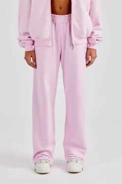 Embroidered C Jogger - Pink