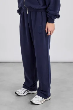 Embroidered C Relaxed Jogger - Navy Blue