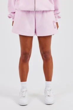 Embroidered C Short - Pink