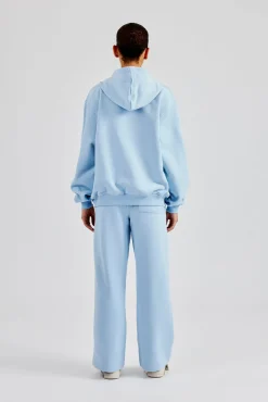 Embroidered C Zip Through Tracksuit - Baby Blue