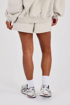 Embroidered Short - Ash Grey