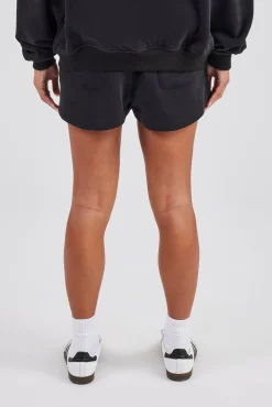 Embroidered Short - Black
