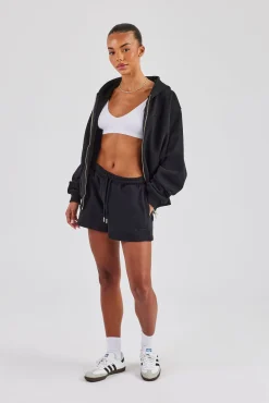 Embroidered Short - Black