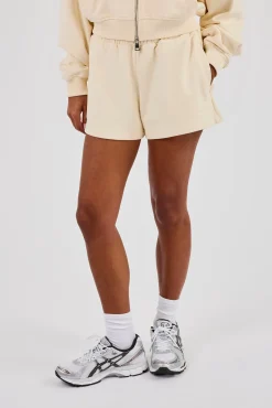 Embroidered Short - Butter Yellow