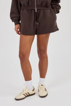 Embroidered Short - Coffee