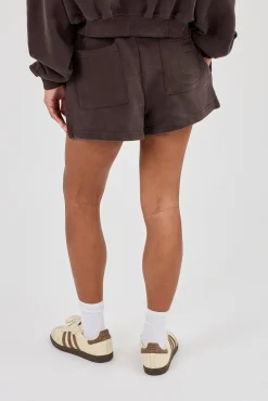 Embroidered Short - Coffee
