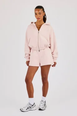 Embroidered Short - Dusty Pink