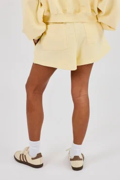 Embroidered Short - Lemon