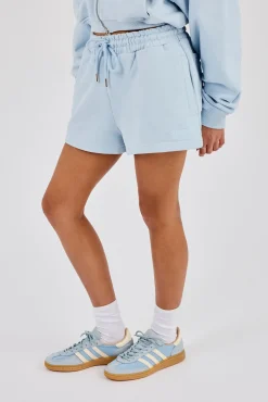 Embroidered Short - Powder Blue