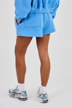 Embroidered Short - Riviera Blue