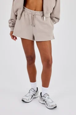 Embroidered Short - Stone