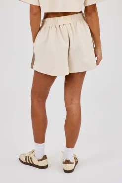 Embroidered Taping Short - Off White