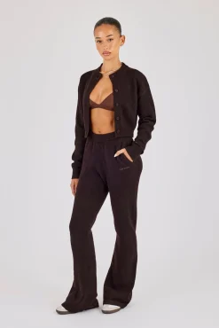 Flare Knitted Trouser - Chocolate