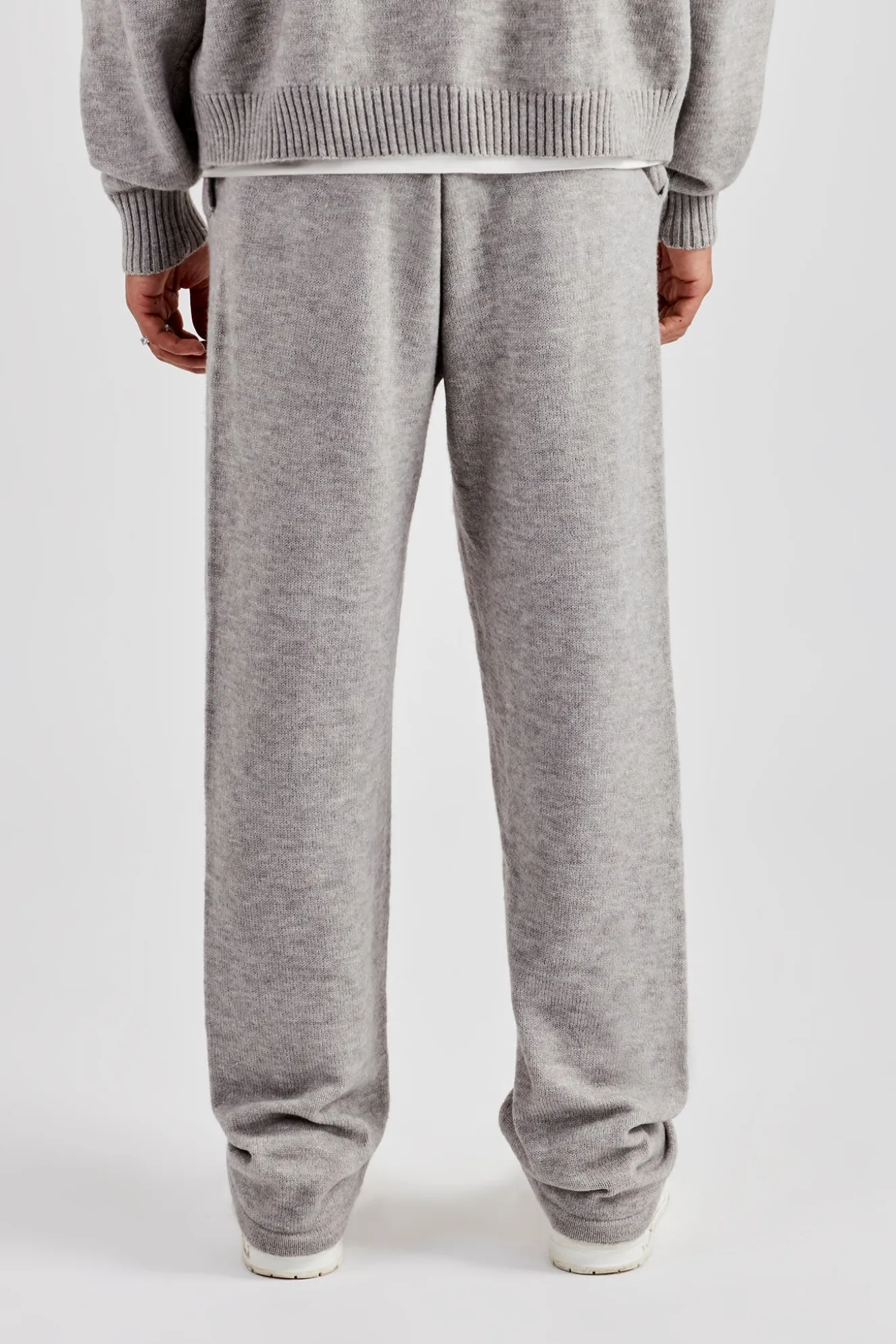 Fluffy Intarsia C Jogger - Grey