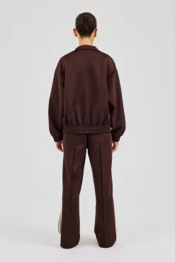 Funnel Neck Butter Yellow Taping Zip Through Tracksuit
