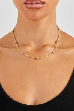 Gemstone Rolo Chain - 5mm - Gold