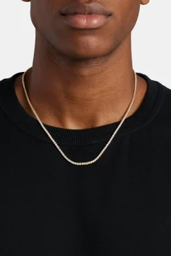 Gold Plated 2.5mm Micro Tennis Chain