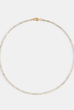 Gold Plated 2.5mm Micro Tennis Chain