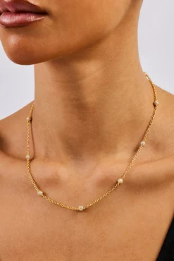 Iced Ball Rolo Chain - 4mm - Gold