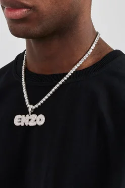 Iced Bubble Font Letter Pendant - 20mm