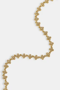 Iced Connecting Motif Chain - 5mm - Gold