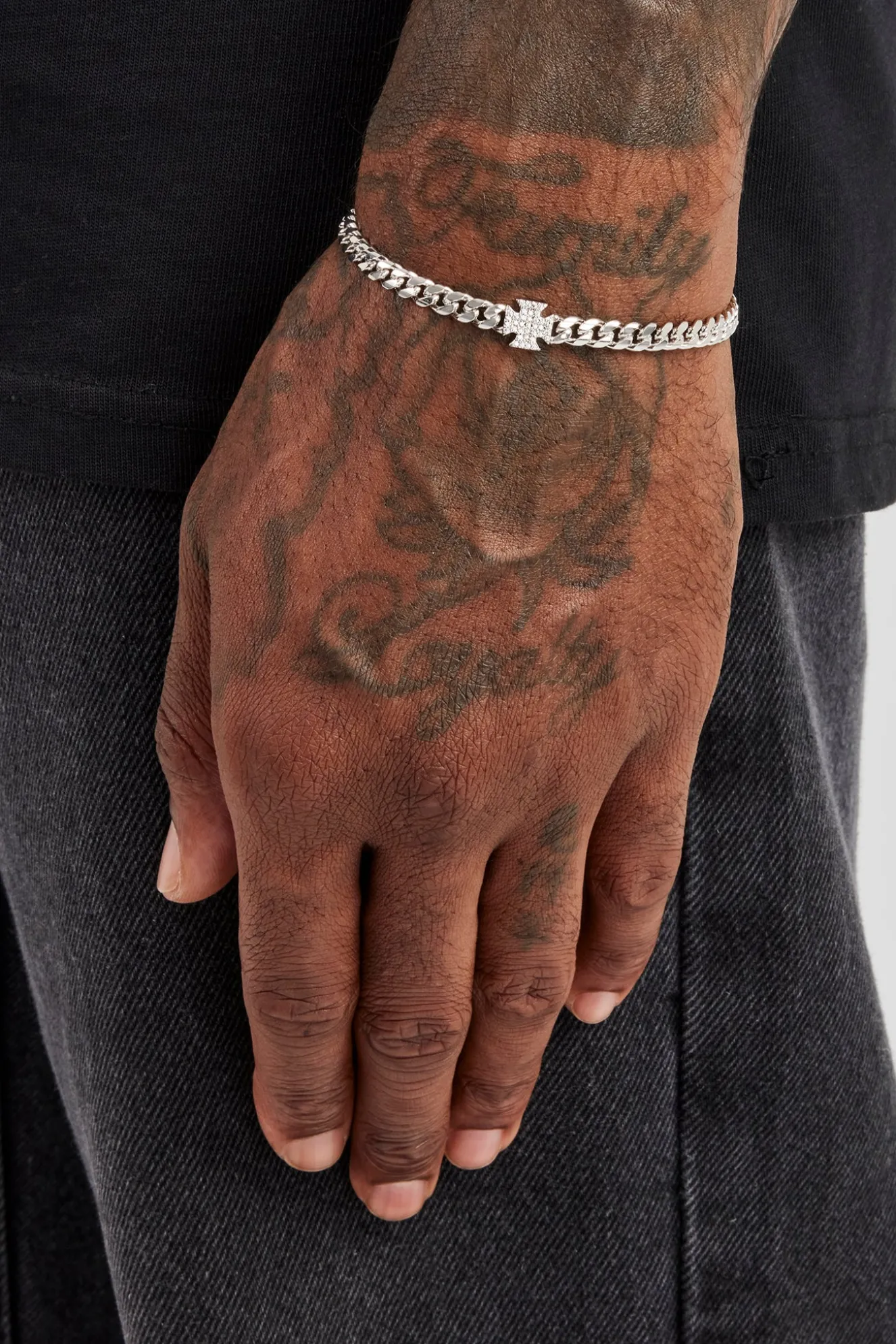 Iced Cross Miami Cuban Bracelet - 8mm