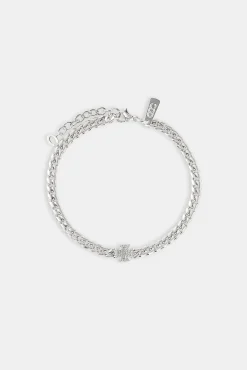 Iced Cross Miami Cuban Bracelet - 8mm