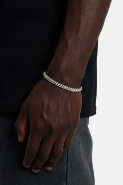 Iced Cuban Bracelet - 6mm - White