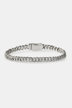 Iced Cuban Bracelet - 6mm - White