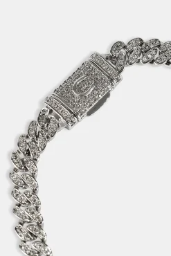 Iced Cuban Bracelet - 6mm - White