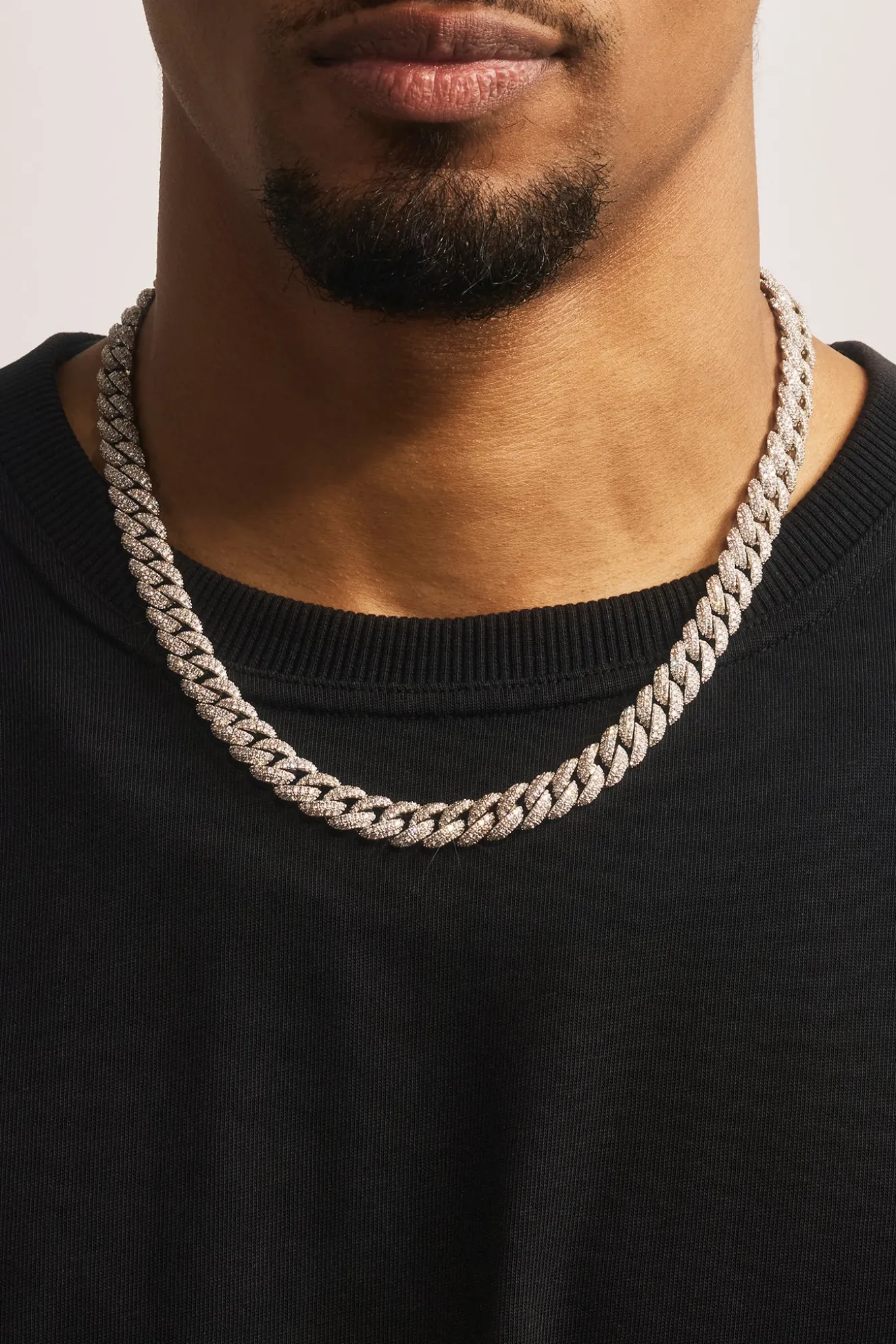 Iced Cuban Chain - 8mm - White
