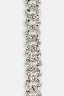 Iced Cuban Link Bracelet - 5mm - White