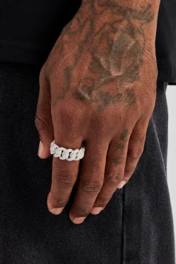 Iced Cuban Link Ring - 10mm