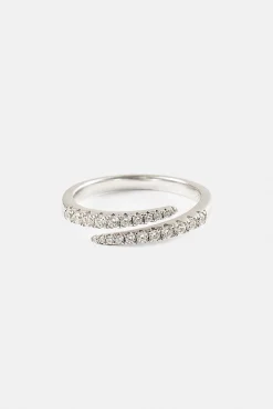 Iced CZ Wrap Ring - 7mm