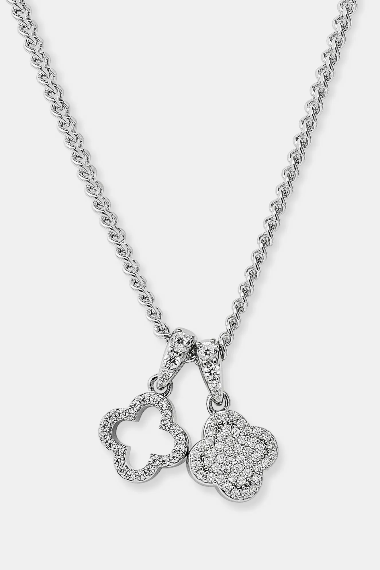 Iced Double Motif Cuban Necklace - 10mm