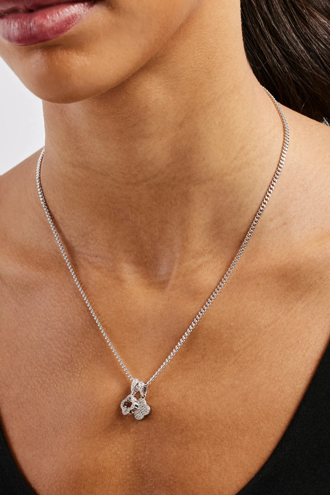 Iced Double Motif Cuban Necklace - 10mm