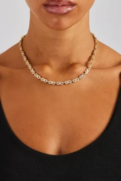 Iced Infinity Link Chain - Gold - 6mm