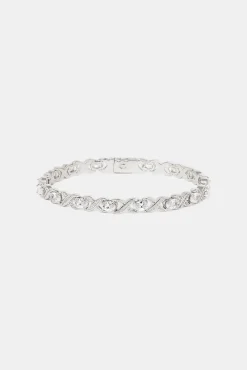 Iced Infinity & Stone Bracelet - 6mm
