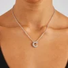 Iced Initial Necklace - 20mm