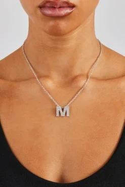 Iced Initial Necklace - 20mm