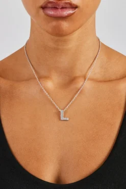 Iced Initial Necklace - 20mm