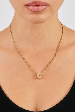 Iced Letter Pendant - 12mm