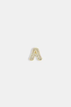 Iced Letter Pendant - 12mm