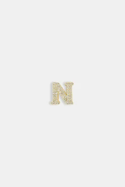 Iced Letter Pendant - 12mm