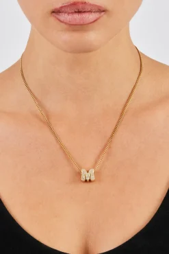 Iced Letter Pendant - 12mm