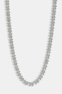 Iced Micro Cross Chain - 10mm - White