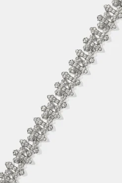 Iced Micro Cross Chain - 10mm - White