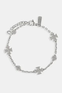 Iced Micro Motif Rolo Bracelet - 8mm