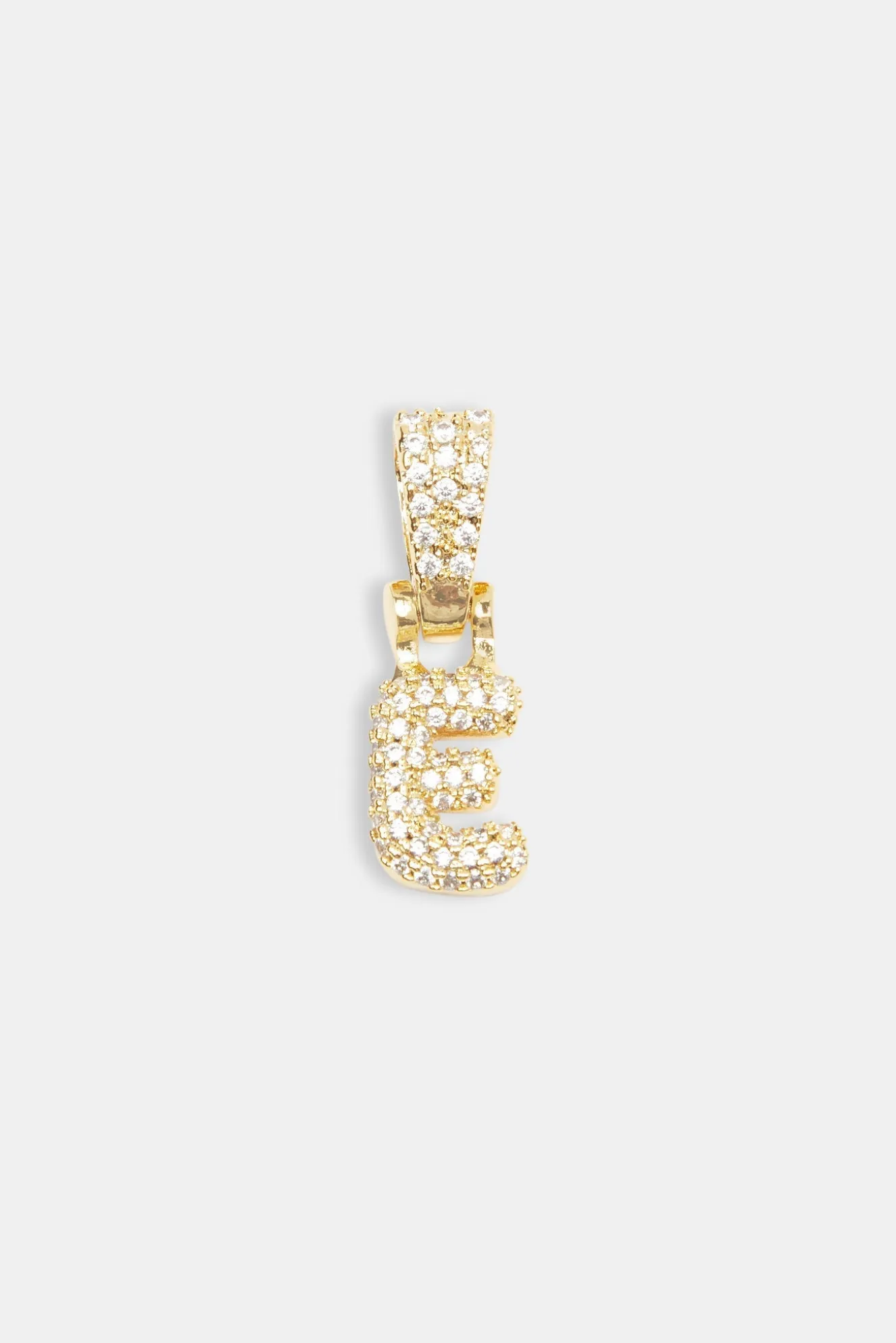 Iced Mini Bubble Pendant - Gold